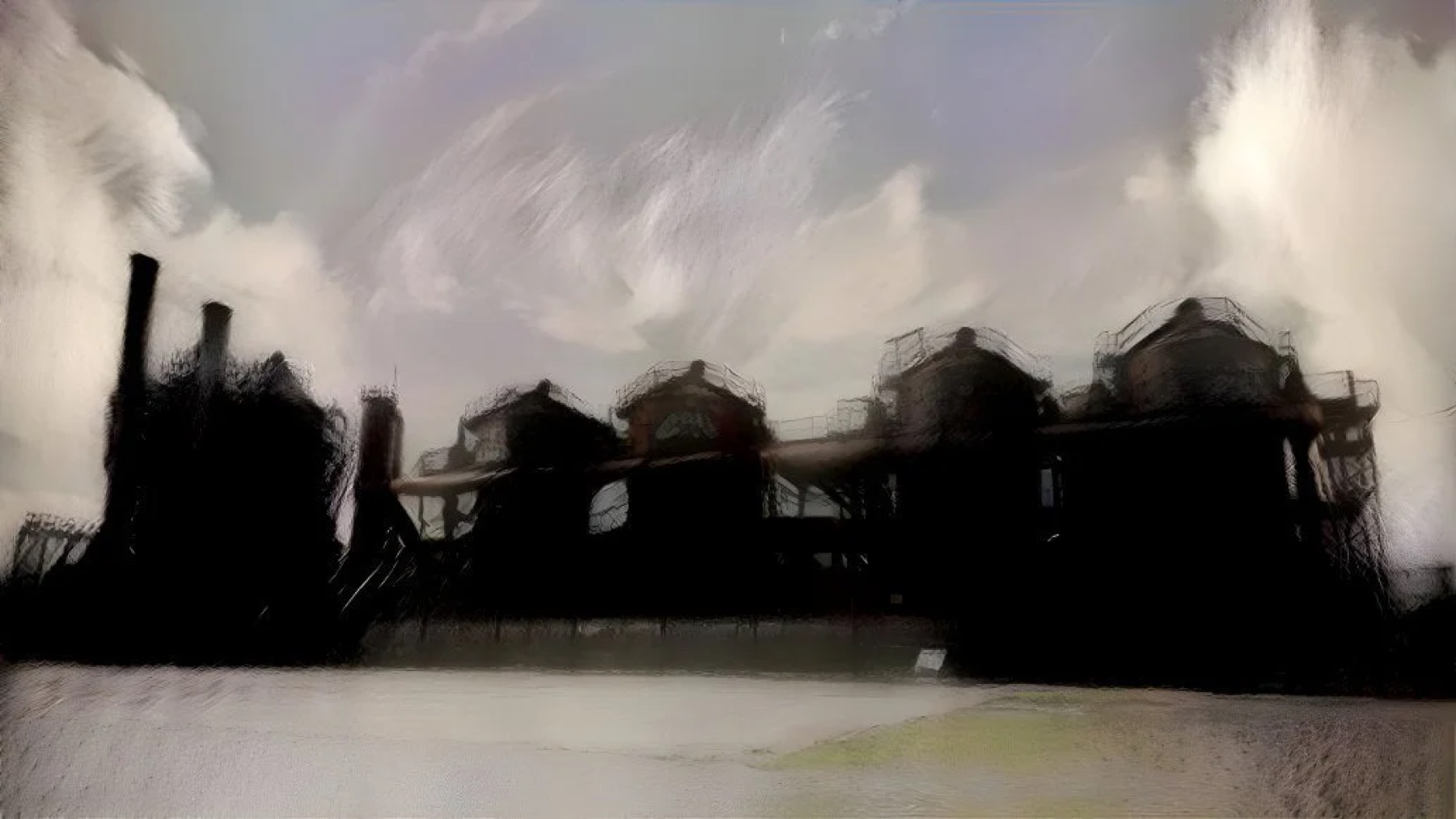 End of the Line, Photography with digital editing by Robyn Alman